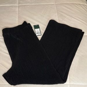 Wild Fable High-Rise Wide Leg Ribbed Ankle Pants